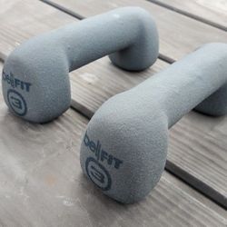 Neoprene Hex Dumbbell Hand Weights, Set of 2 - Workout Strength Training

