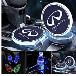 Infinite Car Seven Color Luminous Cup Mat