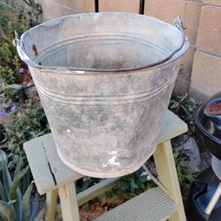 Vintage Galvanized Bucket # 10