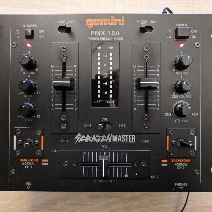 New Sealed Gemini PMX 15A DJ Scratch Mixer 90s Vintage Collector