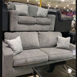 By Ashley Signature Altari Alloy Sofa and Loveseat ☄️ 2 Piece Living Room Set 💥 Brand New👍