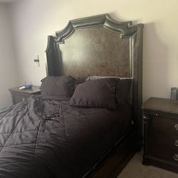 Bed Frame And End Tables