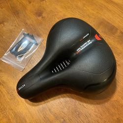 New Comfort Bike Seat w AirTag holder For Ebike Hybrid