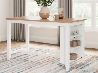 Gesthaven Natural/White Counter Height Dining Table