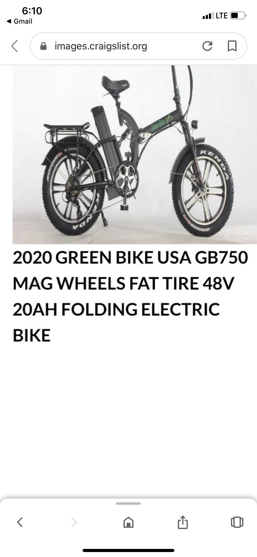 Electric folding bicycle 750 mag