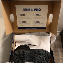 Sergio Pro  Black Leather Boots  Size 8 In Men’s  ( Never Worn) With Box  And Receipt