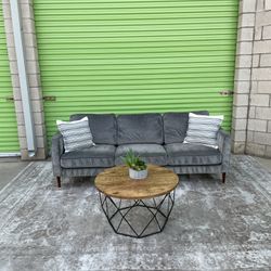 *Free Delivery* Gray Modern Living Spaces Couch Sofa