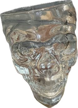 Clear Glass Skull 30 oz mug
