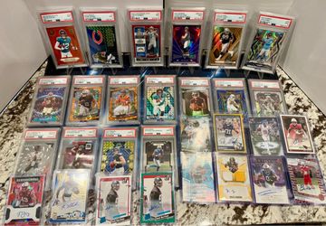 Panini PSA Graded  & Auto Football Card Lot 29 Cards SP and More