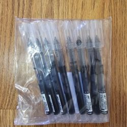 8Pcs/set High Quality Needle Type Gel Pens Straight Liquid Ballpoint Pen Kawaii Stationery School Office Supplies Writing