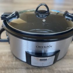Large 6QT Crock-Pot Programmable Slow Cooker – Like New