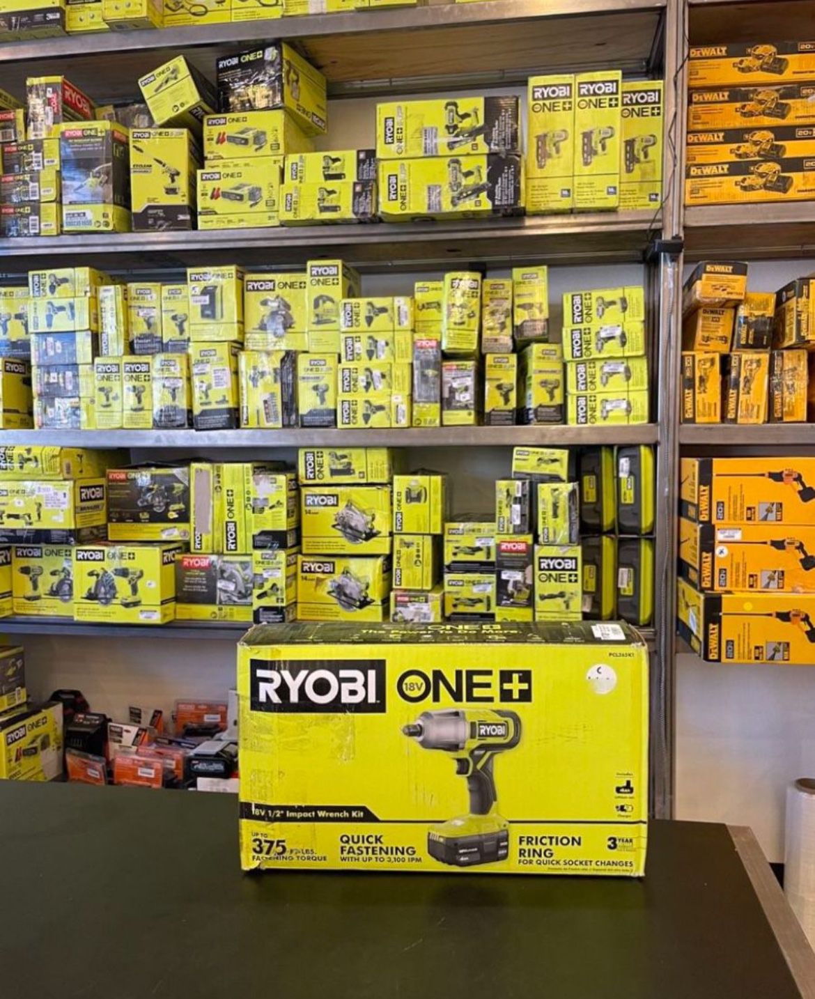 RYOBI ONE+ 18V Cordless 1/2 in. Impact Wrench Kit with 4.0 Ah Battery and Charger PCL265k1