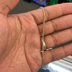 14KT Gold Rope Bracelet 38911-1