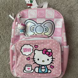 Hello Kitty Backpack And Lunch Bag
