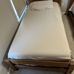 1 Twin Memory Foam Bed + Bed Frame