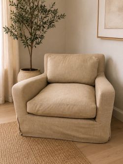 Restoration Hardware - Belgian Slipcovered Track Arm Chair