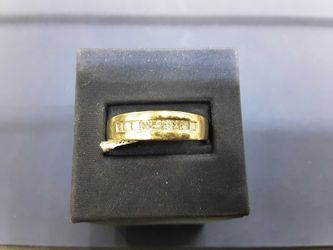 White Gold 14k (.585) 5.9 grams Size 11.5
