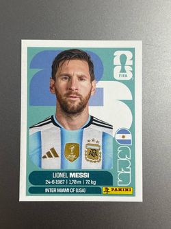 Lionel Messi 2026 Panini FIFA World Cup Sticker Argentina