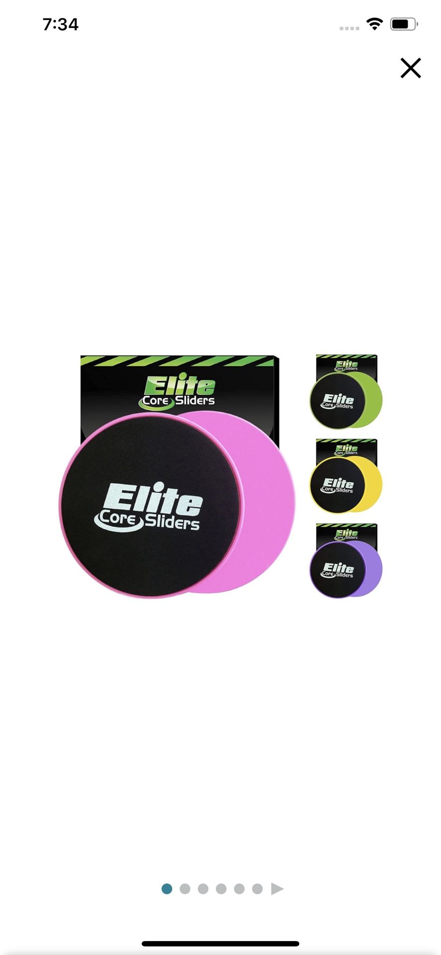 Sliders for Working Out, 2 Dual Sided Gliding Discs for Exercise on Carpet & Hardwood Floors, Compact Core Gliders for Home Gym - Fitness Equipment &