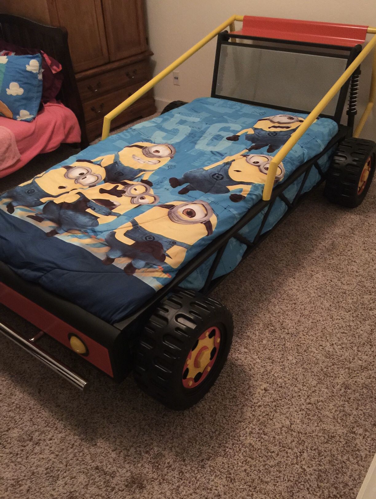 Twin car bed frame