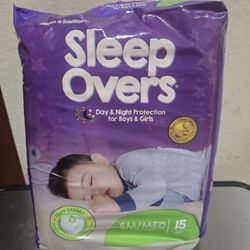Sleep Over SM/Medium.    &  LG/XL Diapers 