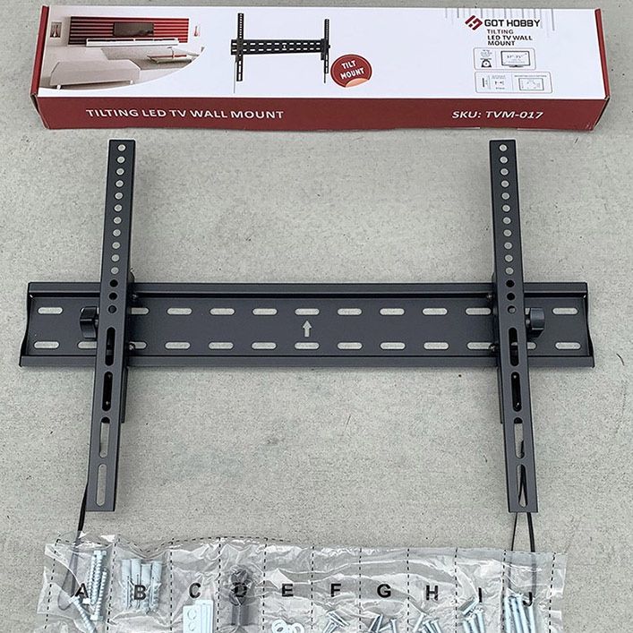 (NEW) $15 TV Wall Mount for 37”-75” TVs, Tilt Bracket Max VESA 600x400mm, Max Weight 110 Lbs