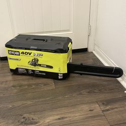 NEW Ryobi 18 in. Chainsaw Tool 40V HP Brushless Cordless with 5.0 Ah Battery and Charger