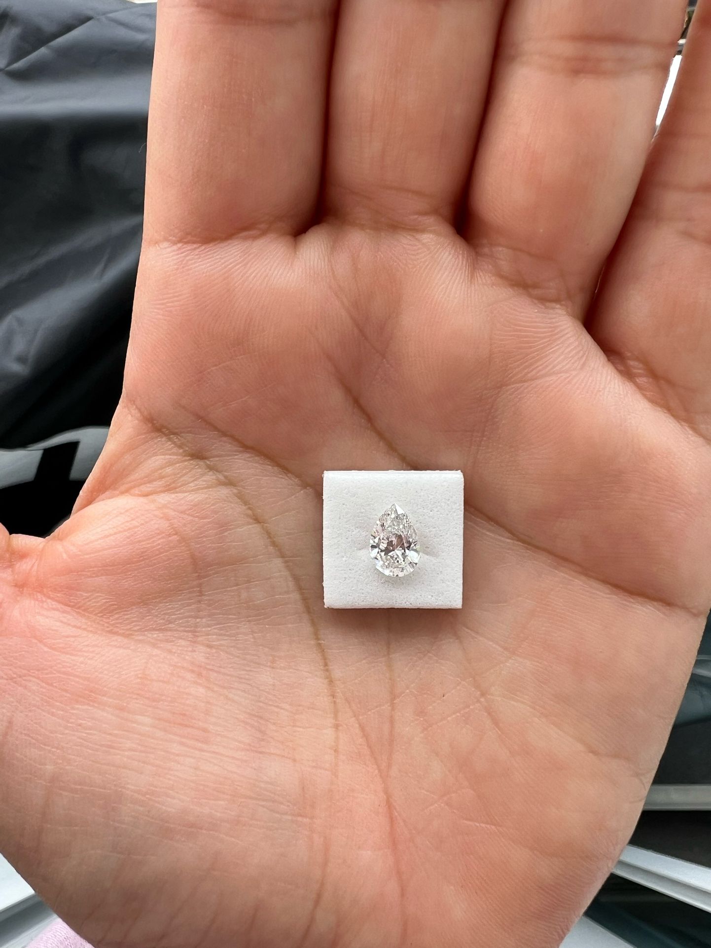 Lab Diamond- 1.24 ct Pear Brilliant Cut