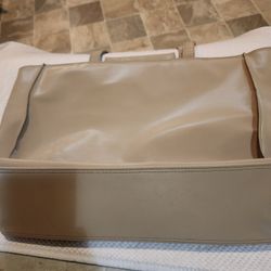 Brand New Extra Large Tote Hobo Bag Vinyl Beige Snaps And Velcro Brought From Target Never Use Is Brand New