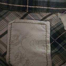 Plaid long sleeve top