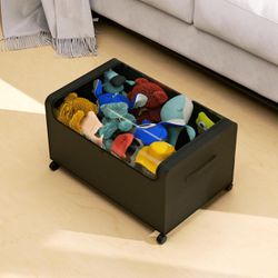 2 Packs Toy Box Storage Toy Organizers and Storage Bins with Wheels Collapsible