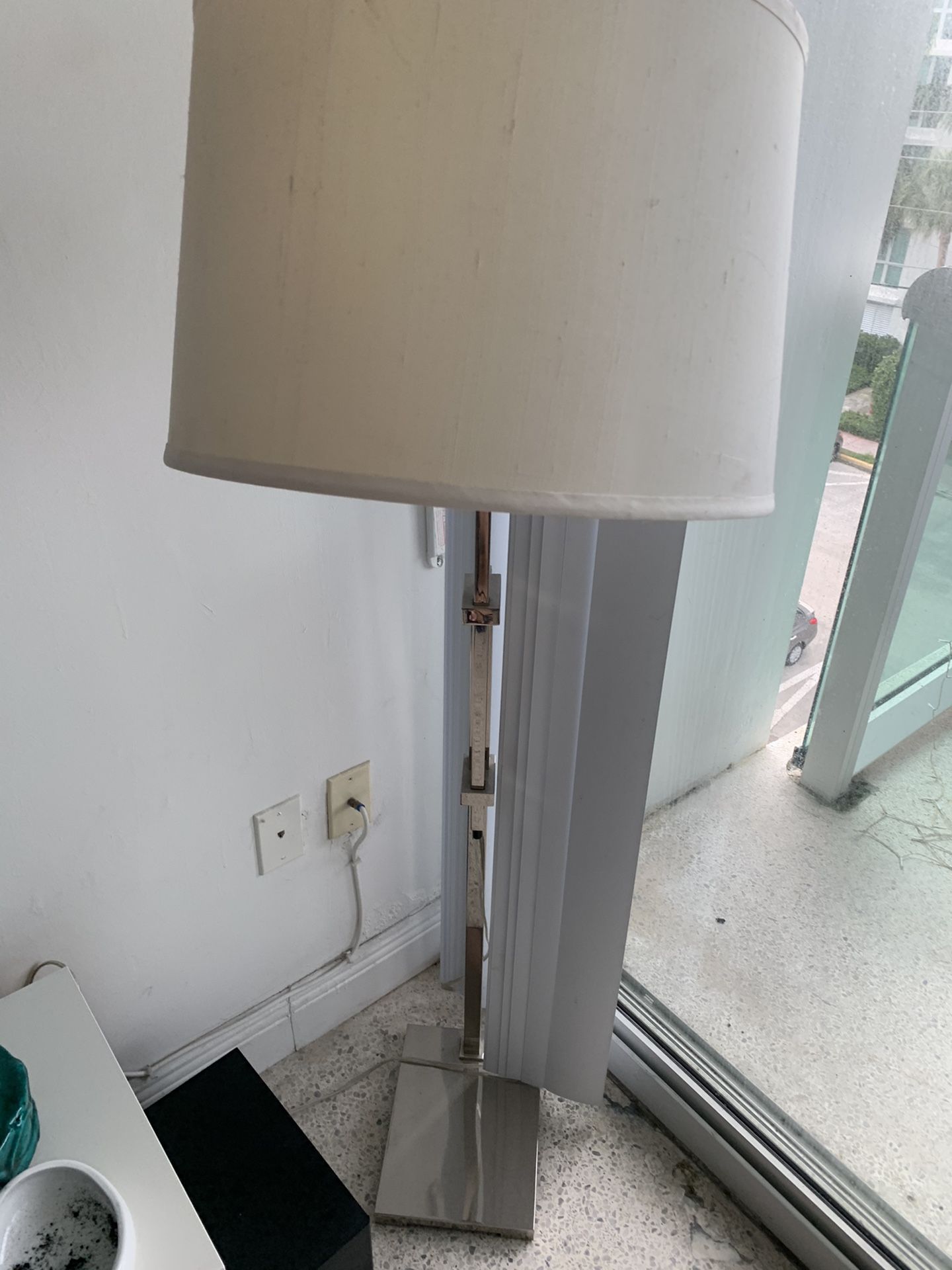 Stainless steel floor lamp