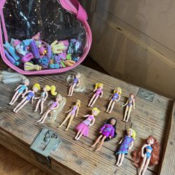 Polly Pocket Dolls, Cloths And Accessories 