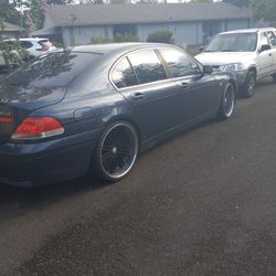 2002 745i with Custom Paint Plus 22inch Aftermarket Rims Runs And Drives Great 130,000 Miles Only 2,400 On New Timing Chain Interior Is Clean 4.4 V8 