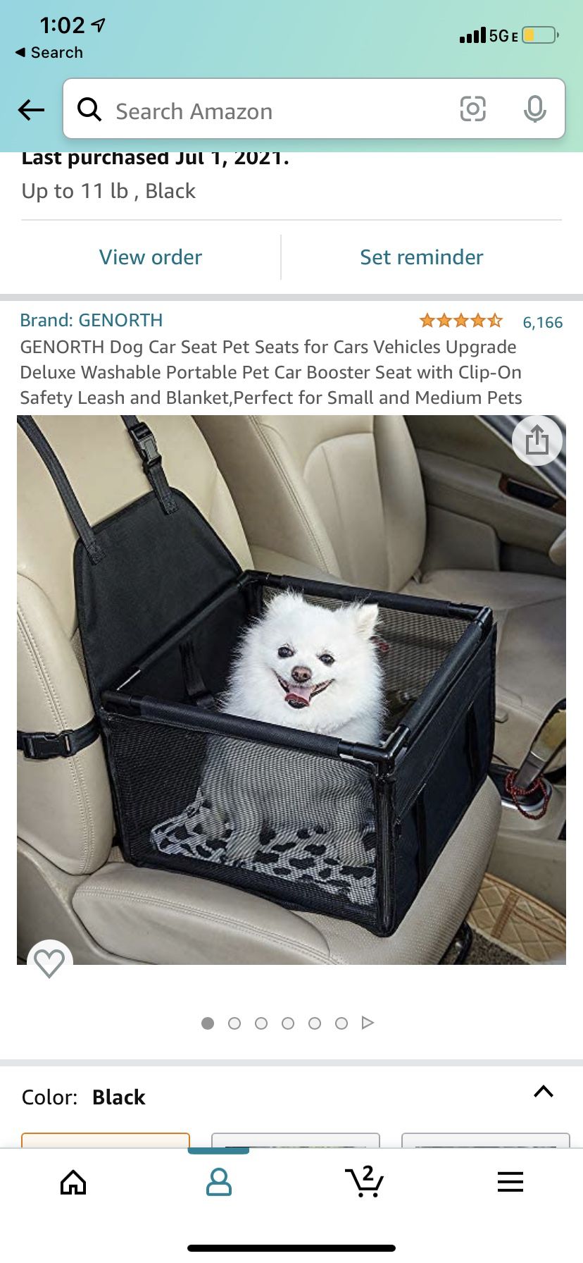 Dog Car Seat With Leash Attachment 