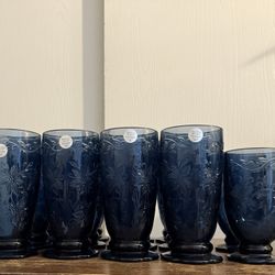 Vintage Princess House Fantasia Smokey Sapphire Blue  Collection 