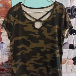 Green Camo Youth Shirt