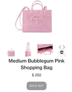 Large Shopping Bag - Bubblegum