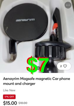Magsafe magnetic Car phone mount and charger
