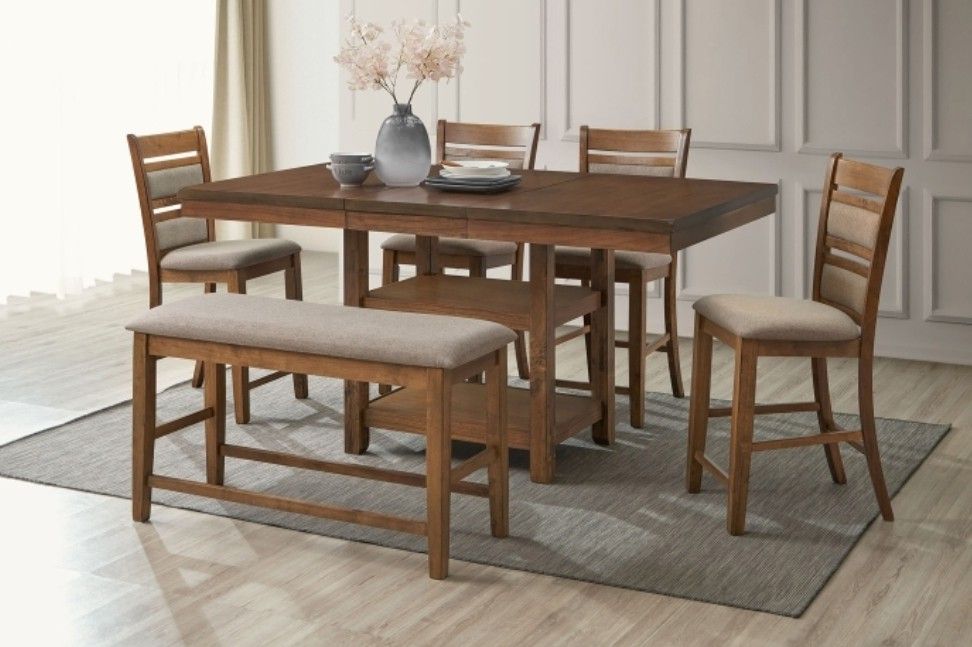 6pcs Counterheight Dining Set