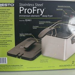 New In Box Frofry Deep Fryer  Stainless