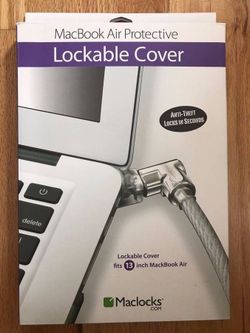 Maclocks 13" MacBook Air Protective Lockable Cover Clear + Cable Lock