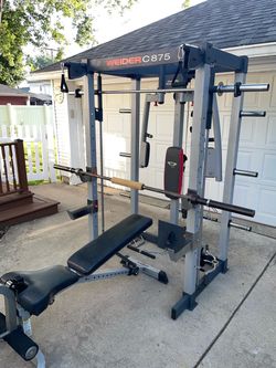 Power Rack with Smith, Bench, Barbell, etc.