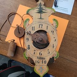 Anno Antique Wodden Clock Made In Germany 