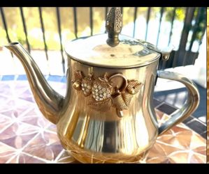 Vintage Teapot with Decorative Design