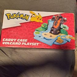 Pokemon Carry Case Volcano Play Set New In Box