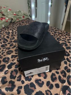 black coach slides (6 w)