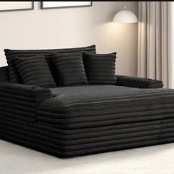 Brand New Plush Xl Corduroy Sofa Chaise Lounger 