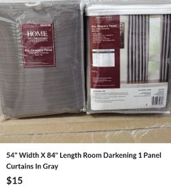 54" W X 84" H Single Panel 