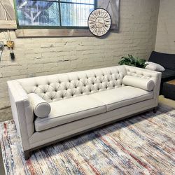 New Ethan Allen Couch Anderson Tufted Tuxedo Sofa (Delivery Available)